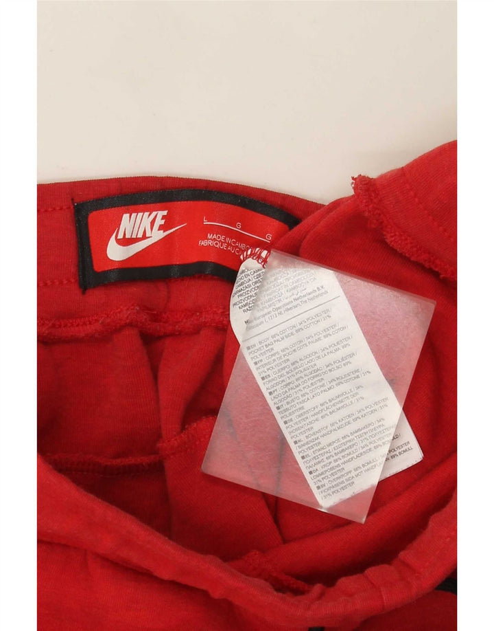 Pantaloni de trening Nike pentru bărbați Joggeri mari, roșu, bumbac