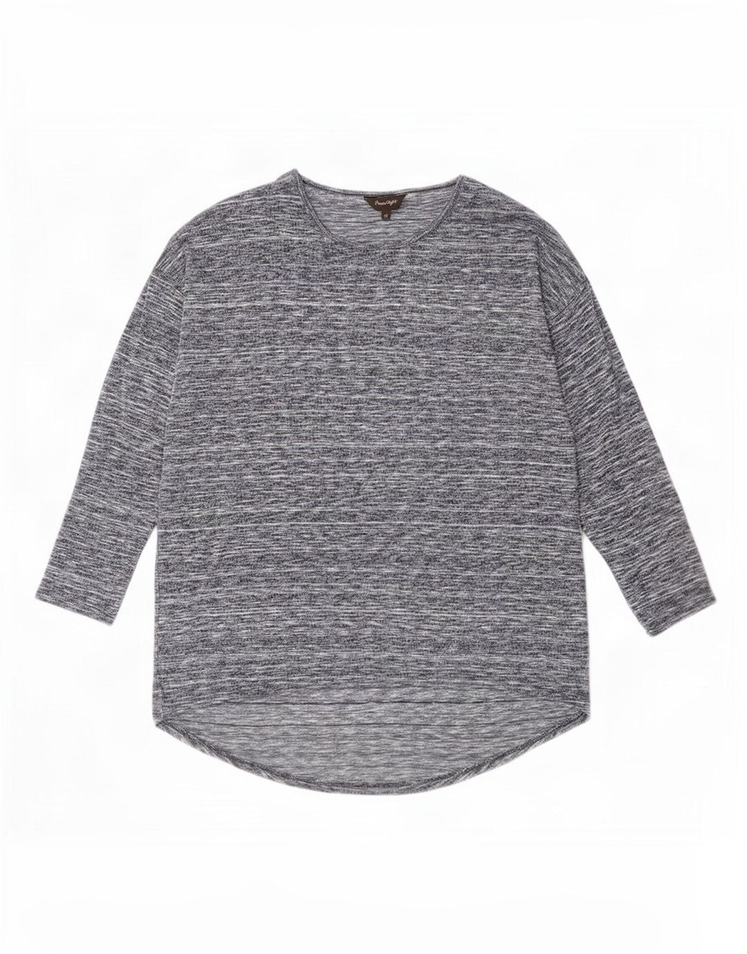 Phase Eight Top pentru femei cu mânecă lungă UK 12 Medium Gri Peteed Viscose