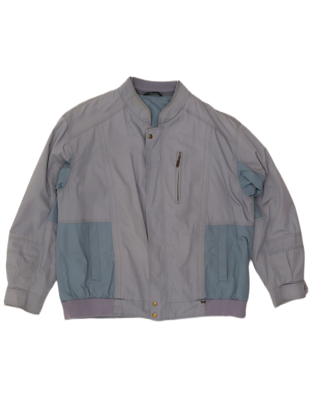 WESTBURY Mens Bomber Jacket UK 44 2XL Grey Colourblock Polyester