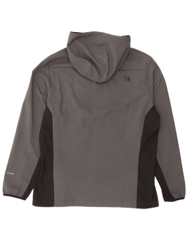 Jachetă de trening cu glugă The North Face pentru bărbați, XL, gri, color block
