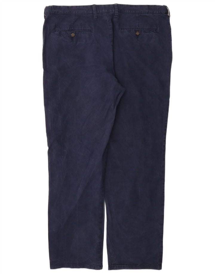 Pantaloni chino obișnuiți, drepti, pentru bărbați Marks & Spencer, L40 L33, bleumarin