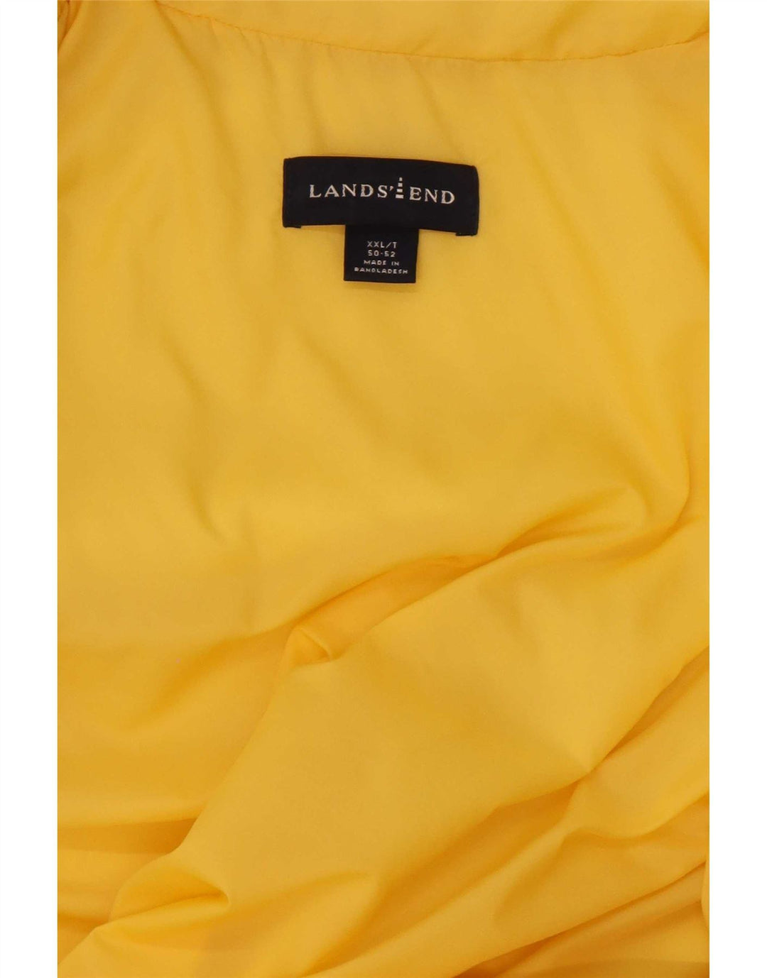Jachetă căptușită pentru bărbați Lands End IT 50/52 2XL Nailon galben