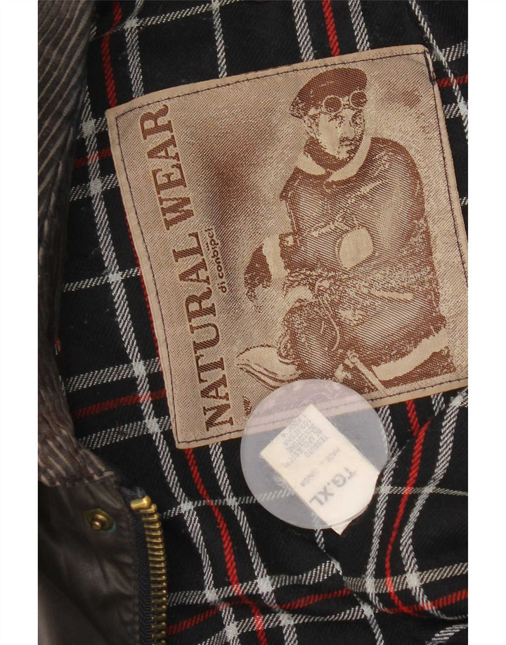 Jachetă Conbipel pentru bărbați din bumbac cerat UK 42 XL Kaki Poliester