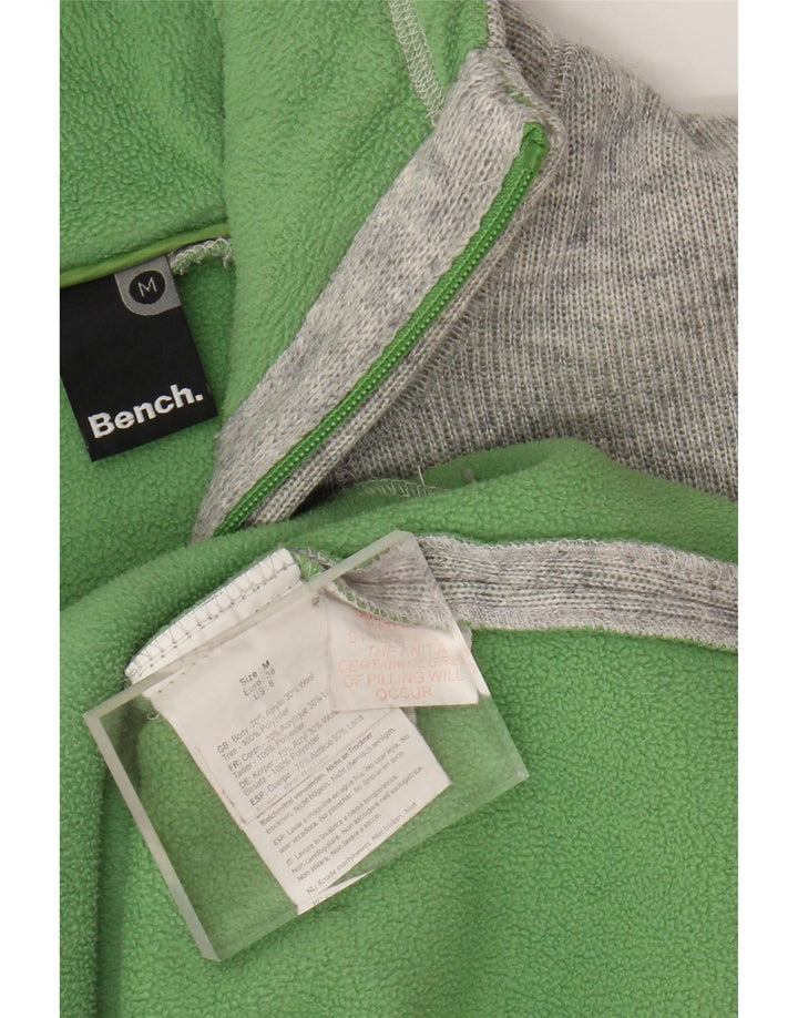 Jachetă bomber din tricot cu glugă pentru femei Bench UK 12, gri mediu acrilic
