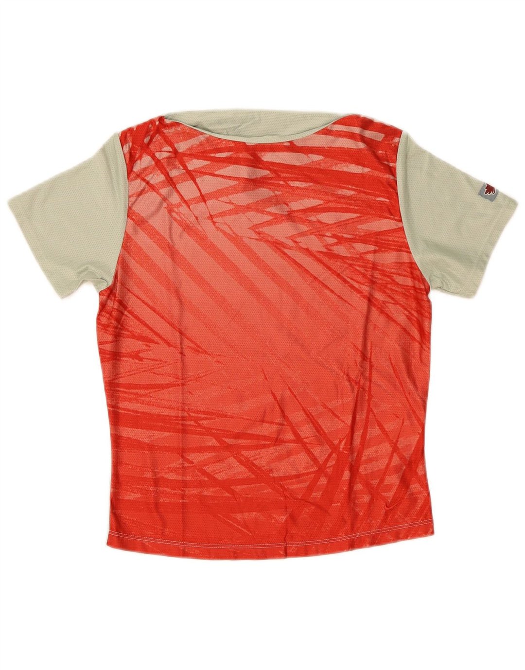 Tricou grafic Nike pentru femei Top UK 10/12 Medium Red Colorblock Poliester