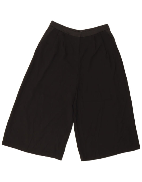 Topshop Bermudă pentru femei cu talie înaltă și picioare largi UK 10 Small W28 Black