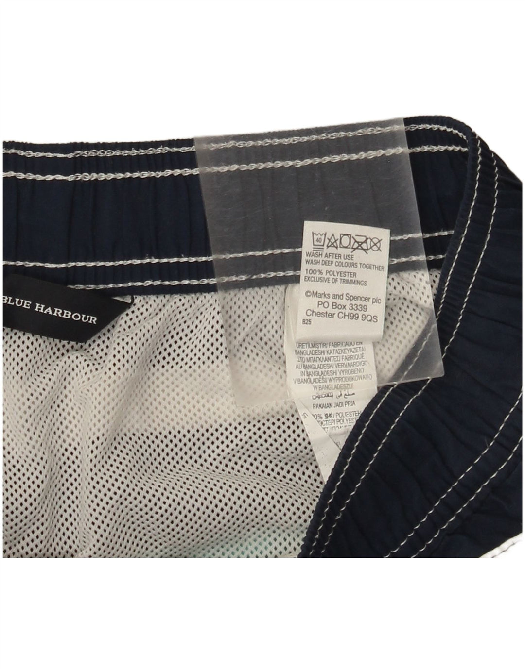 Pantaloni scurți de baie pentru bărbați Marks & Spencer, Blue Harbour, mijlocii, bleumarin
