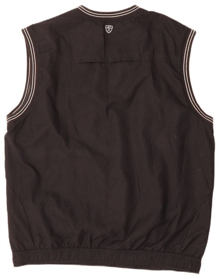 Top de trening Nike pentru bărbați, fără mâneci, cu pulover UK 42/44 Poliester negru mare