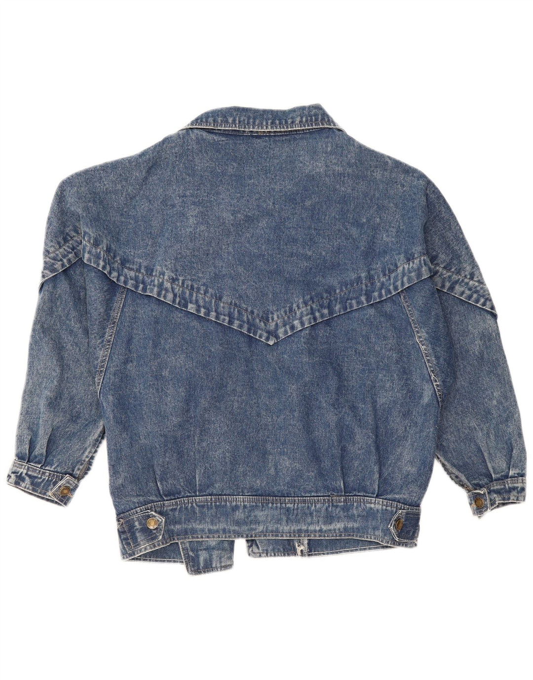 Jachetă de blugi supradimensionată pentru femei VINTAGE UK 10 Bumbac albastru mic