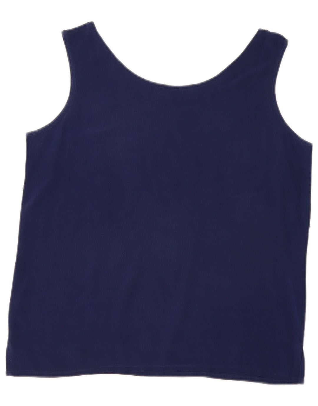 Bluză fără mâneci Vintage pentru femei UK 14 Medium Bleumarin