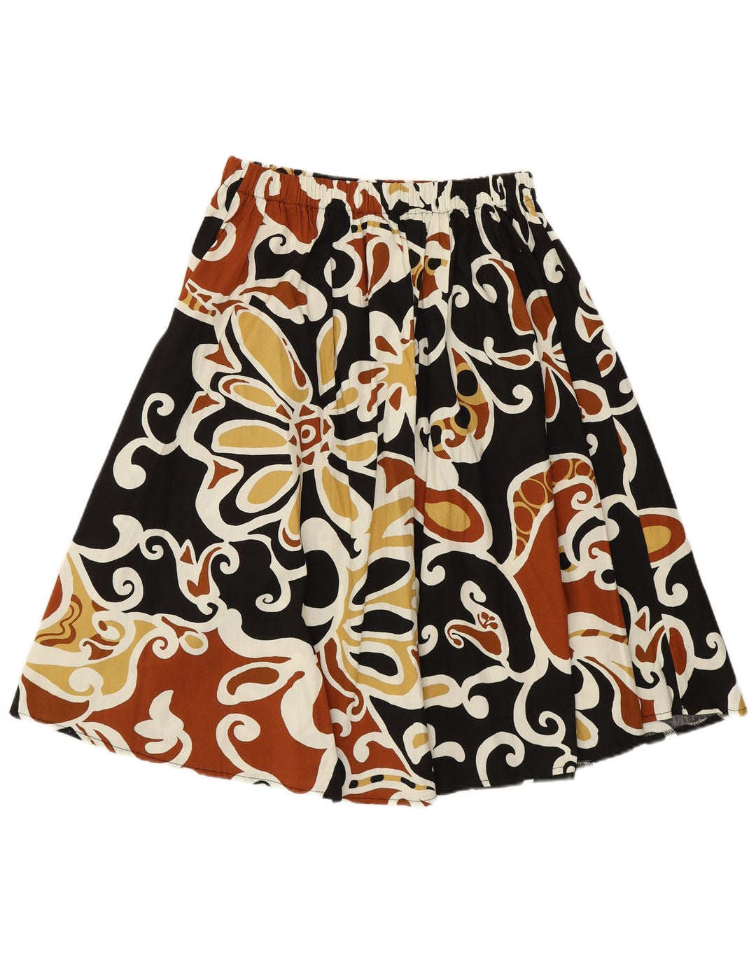 Fusta A-Line pentru femei VINTAGE W28 Medium Multicolor Floral