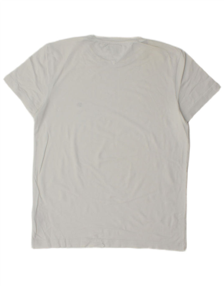 Tricou Tommy Hilfiger pentru bărbați Top Medium White Bumbac