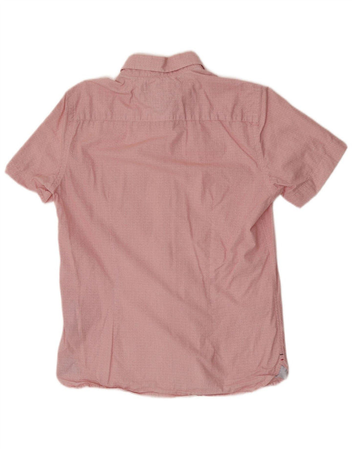 Cămașă Slim Fit Tommy Hilfiger pentru bărbați, bumbac cu pete roșii medii