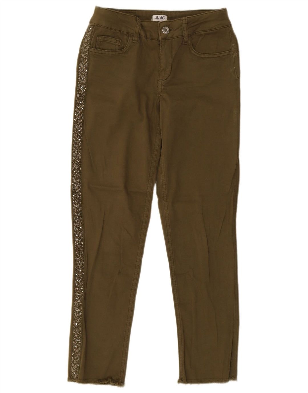 Blugi slim pentru femei Liu Jo L27 L25 bumbac kaki