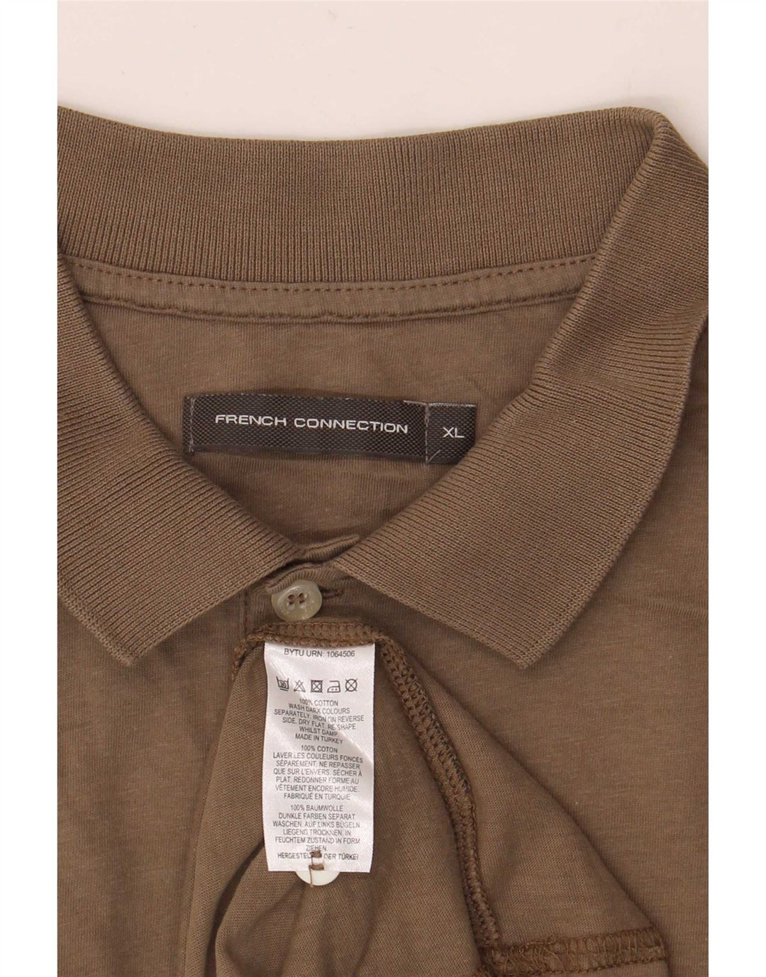 Tricou polo pentru bărbați French Connection XL, maro, bumbac