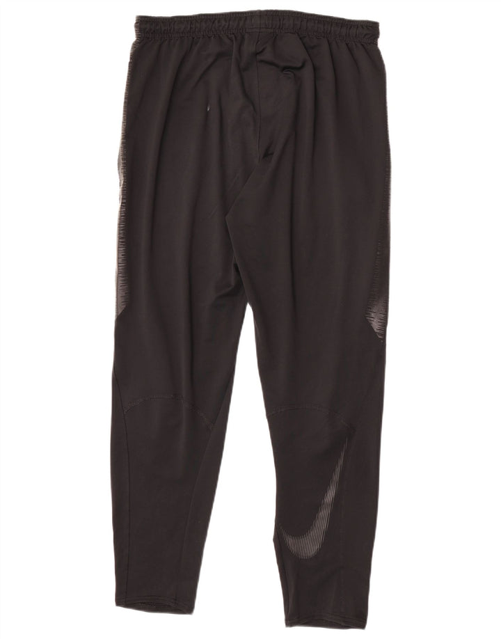 Pantaloni de trening Nike Dri Fit pentru bărbați, negru mediu, poliester color bloc