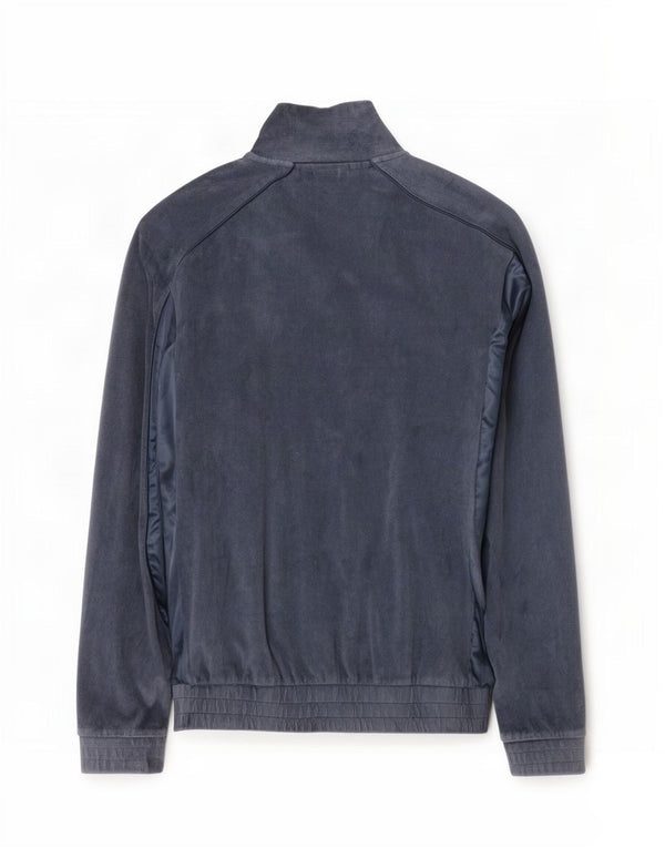 Jachetă Reebok pentru femei din catifea pentru trening, UK 10, bumbac gri mic