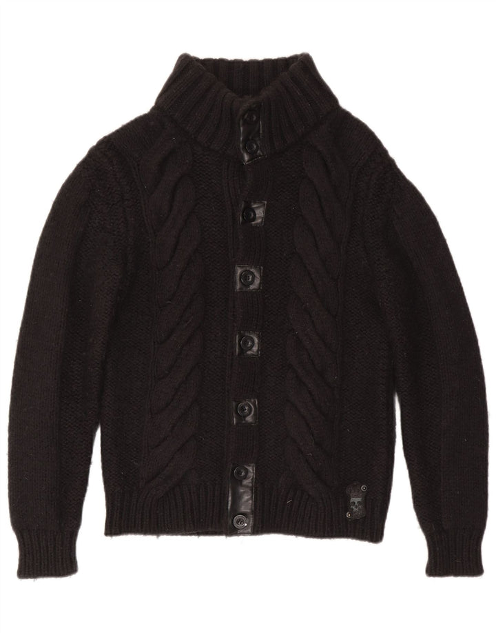 Pulover cardigan pentru bărbați Energie, mediu negru