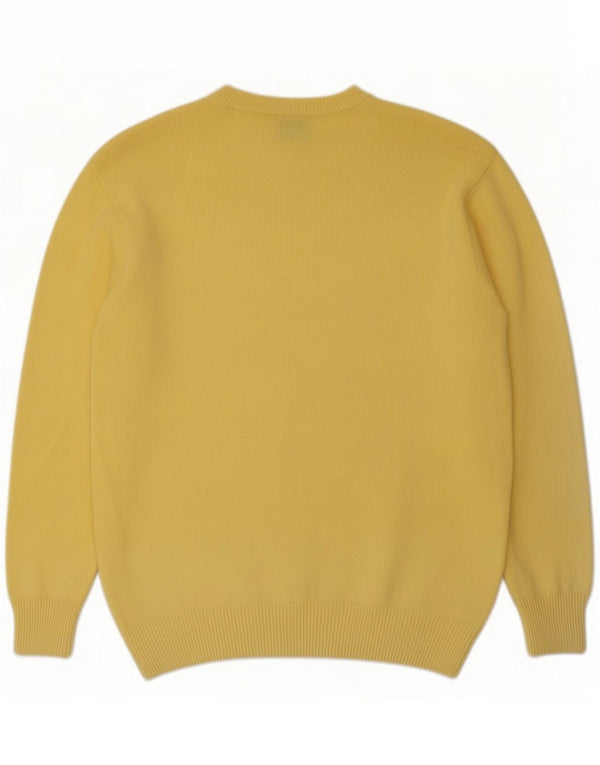 pulover Trussardi pentru bărbați cu gât larg XL Galben