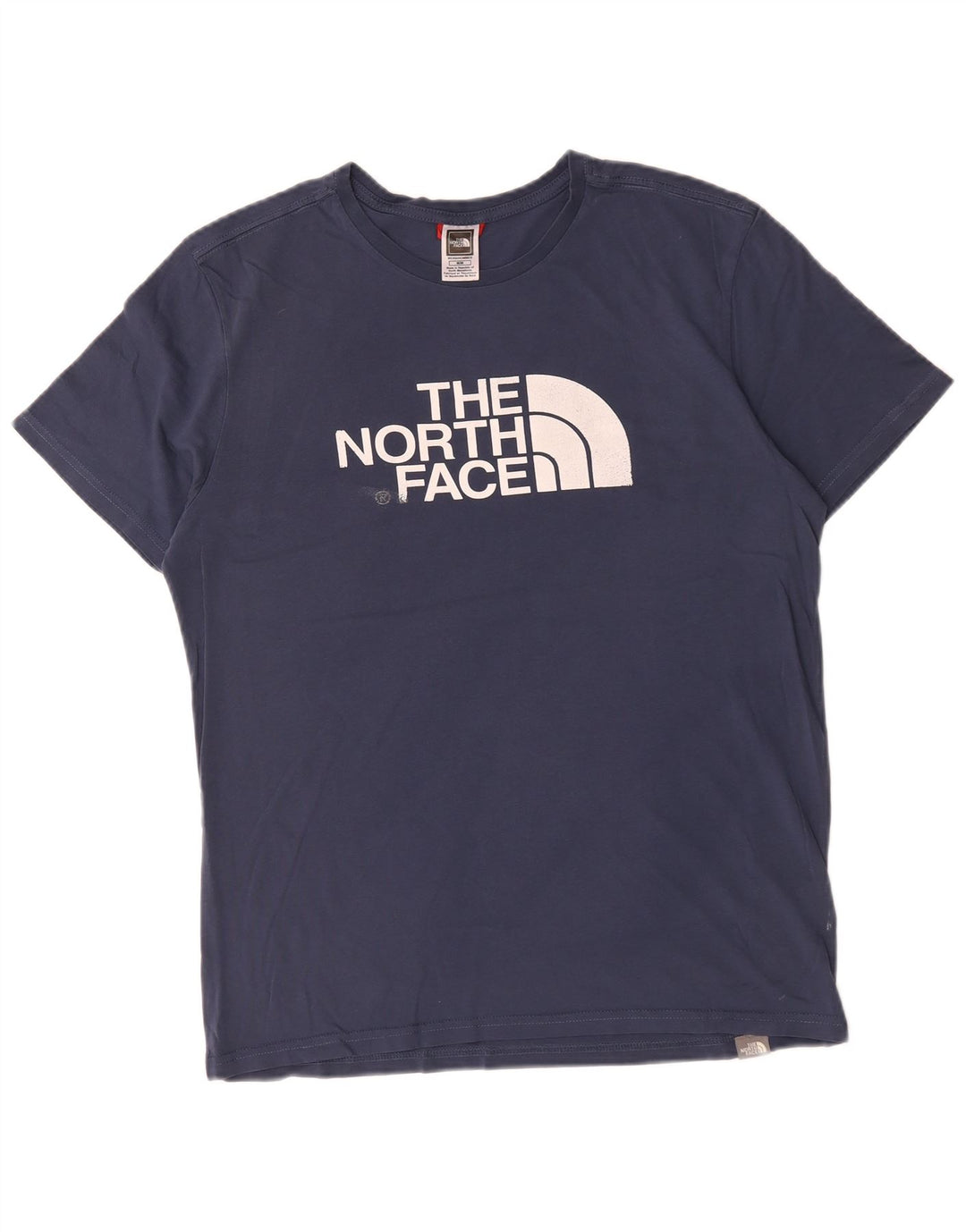 Tricou grafic pentru bărbați The North Face Top mediu din bumbac bleumarin