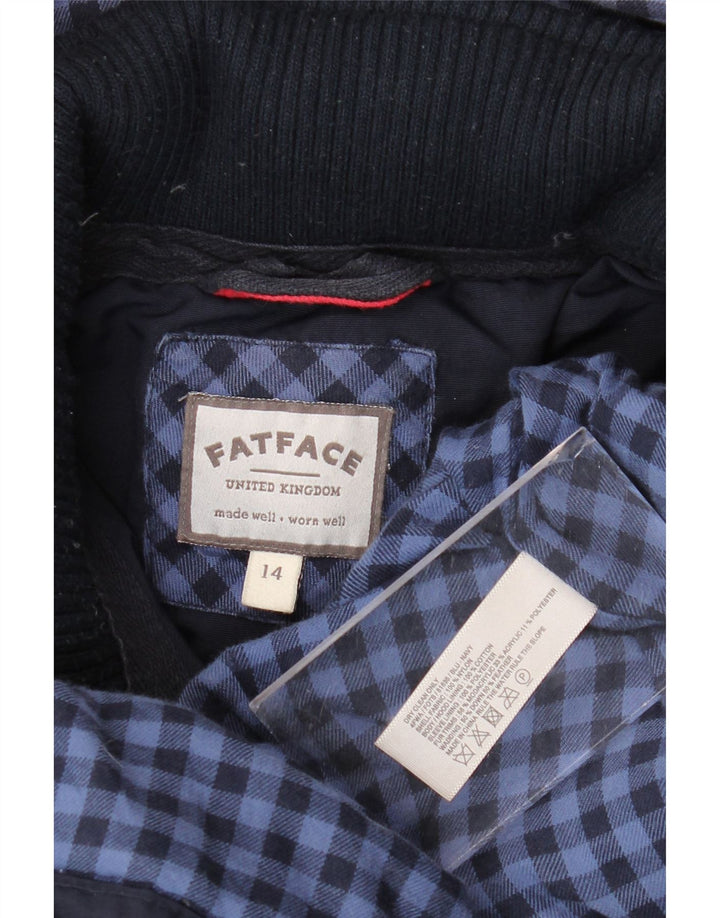Jachetă Parka cu glugă pentru femei Fat Face UK 14 Medium Navy Blue Marine