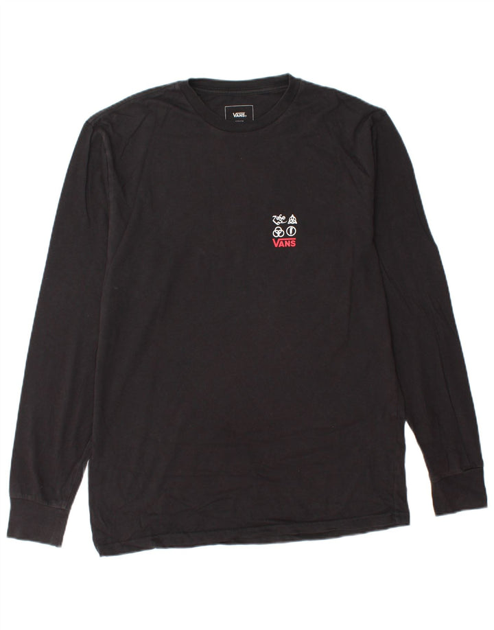 VANS Bărbați Classic Fit Graphic Top cu mânecă lungă, bumbac mediu negru