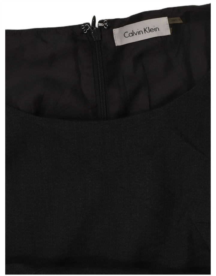 CALVIN KLEIN Rochie teacă pentru femei UK 16 mare gri