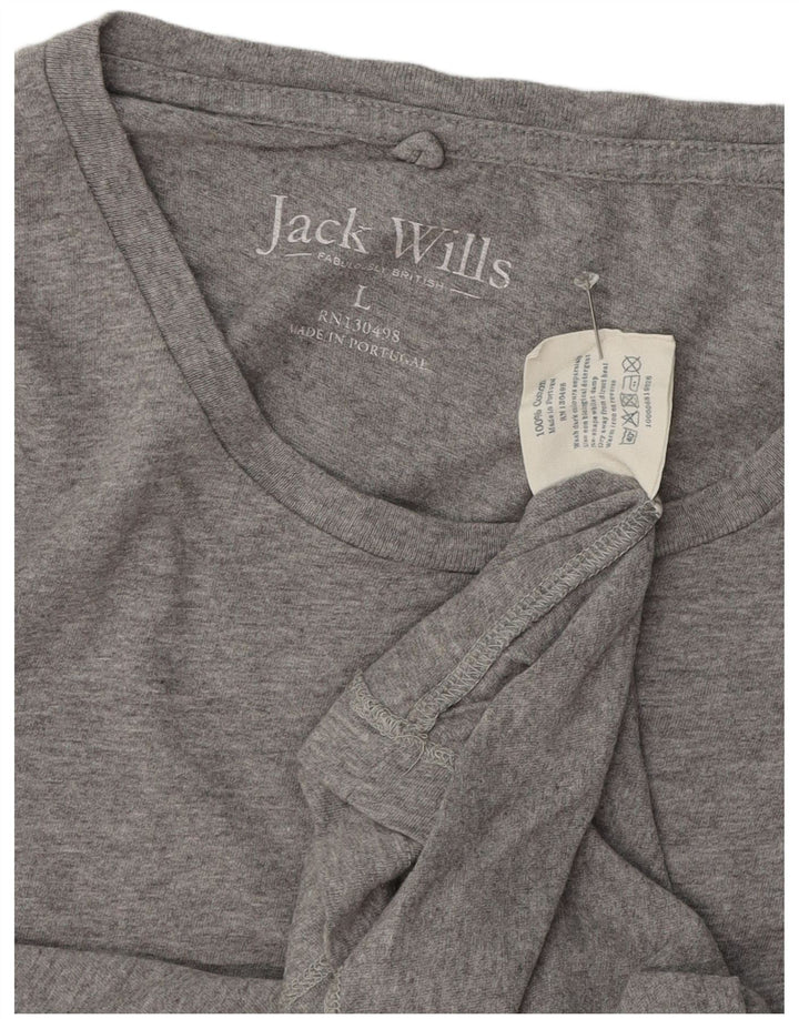 Tricou Jack Wills pentru bărbați Top mare din bumbac gri