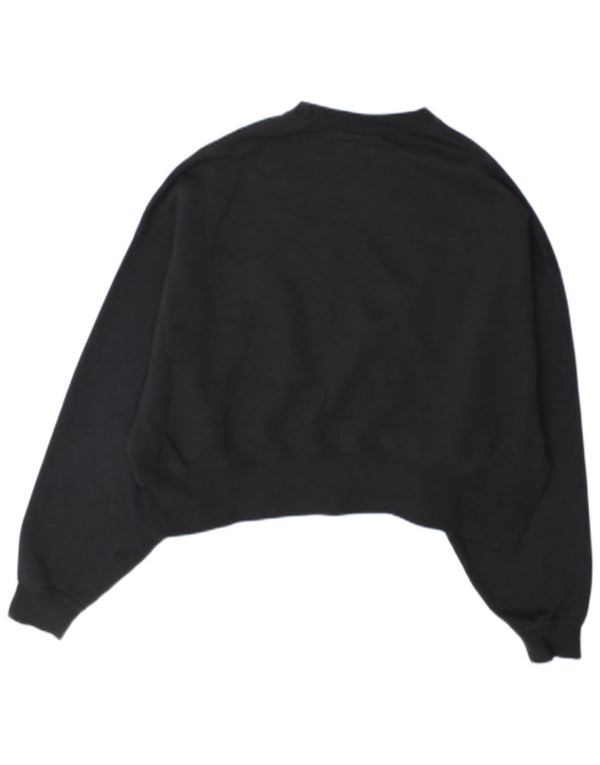 Pulover supradimensionat pentru femei Nike UK 10 Bumbac negru mic