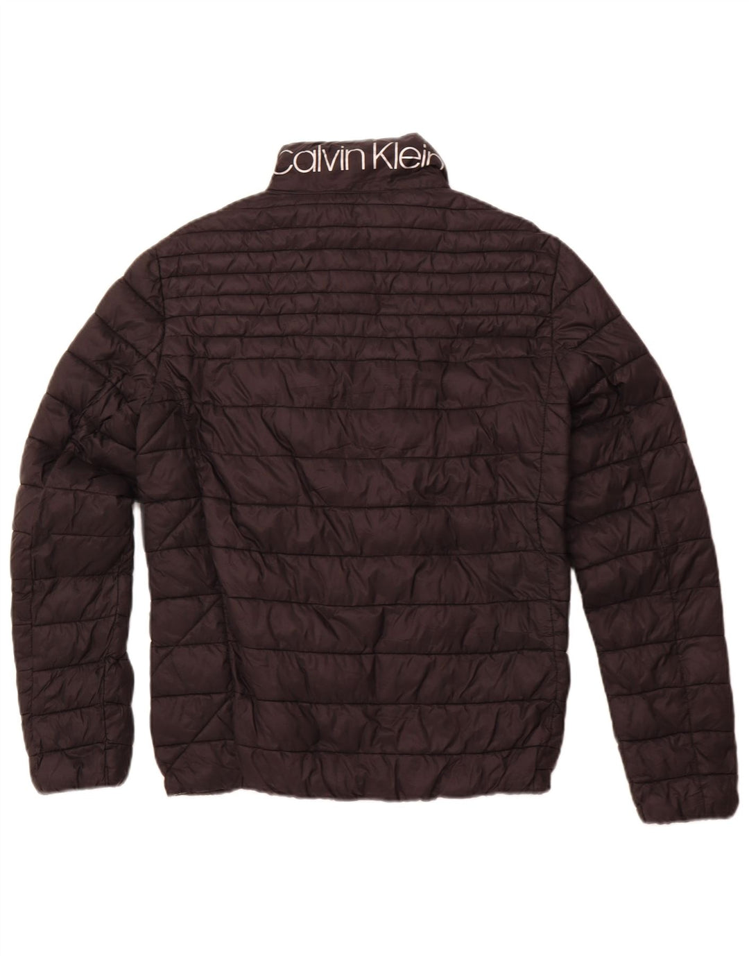 Jachetă căptușită cu grafică pentru bărbați CALVIN KLEIN UK 36 Nylon negru mic