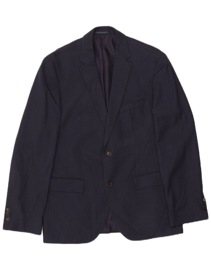 Blazer pentru bărbați HUGO BOSS, cu 2 nasturi, IT 50, mare, bleumarin