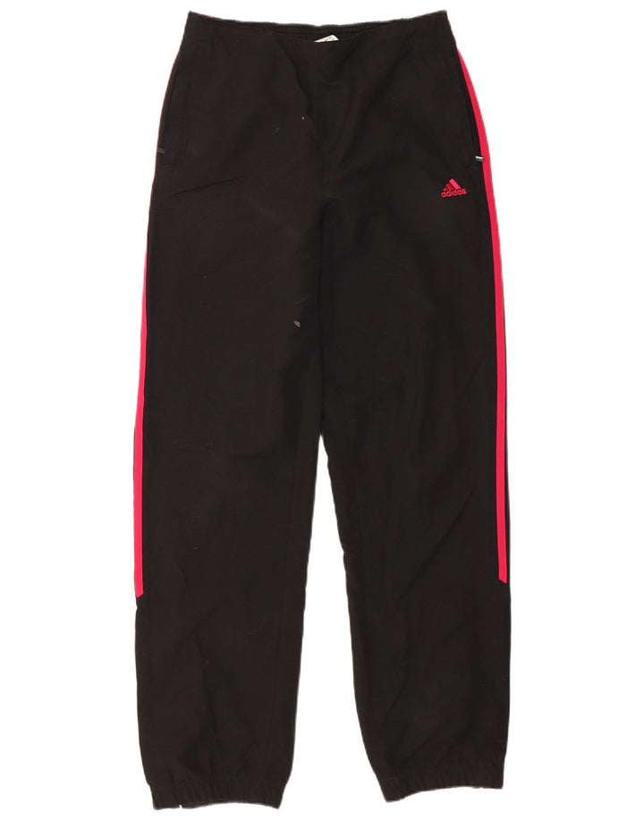 Pantaloni de trening Adidas pentru femei Joggeri UK 10 Poliester negru mic