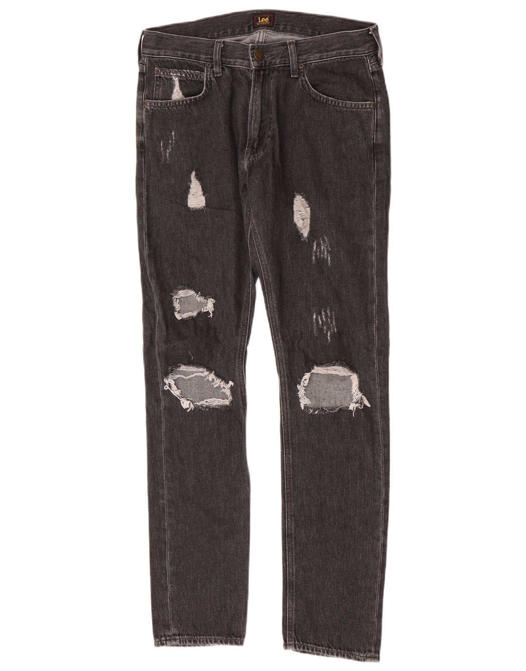 Blugi slim pentru bărbați Lee Distressed W31 L32 bumbac gri