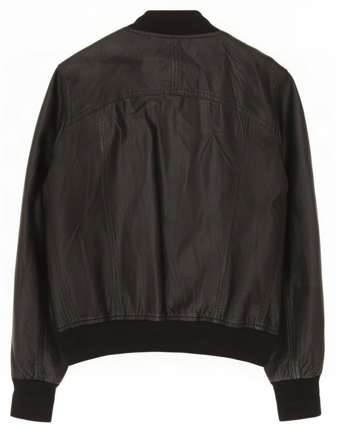Jachetă de piele vintage pentru femei UK 14 Medium Black