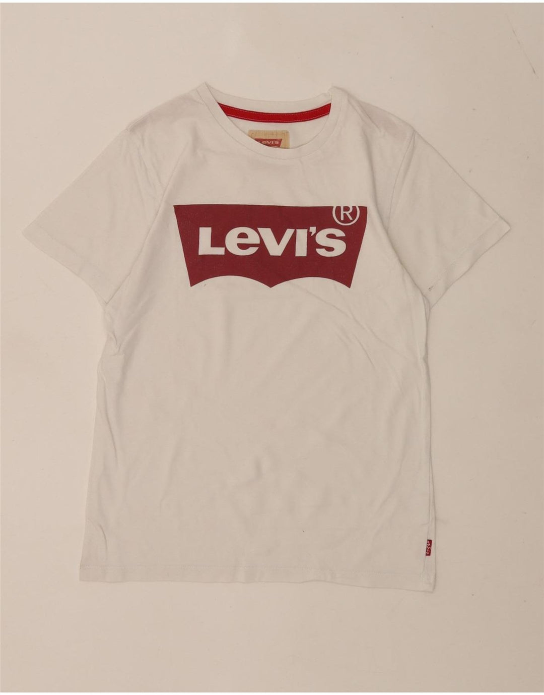 Tricou grafic Levi's pentru baieti Top 11-12 ani alb