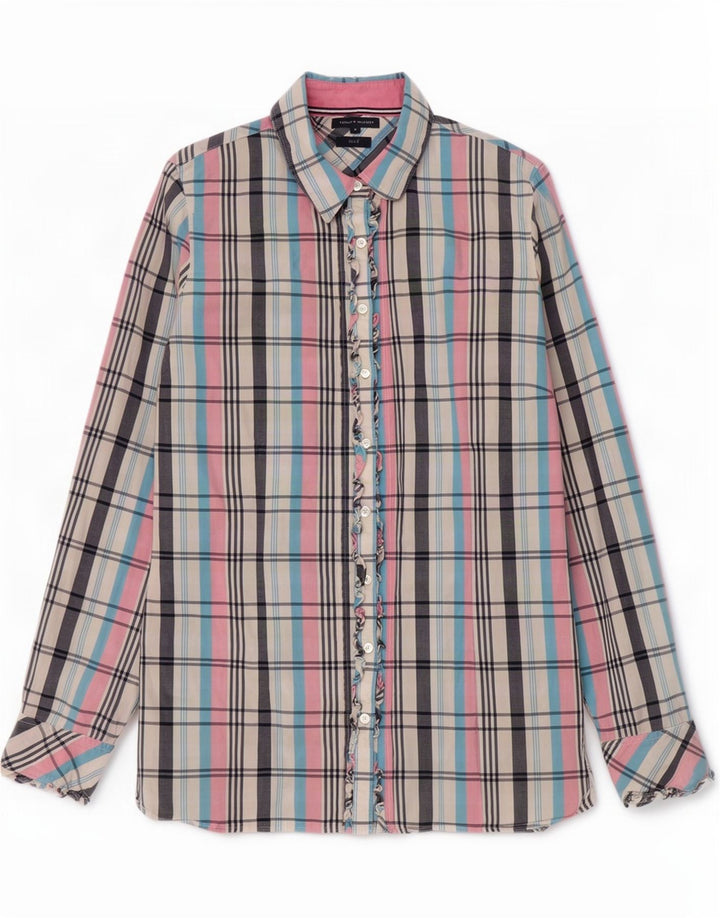 Cămașă Tommy Hilfiger pentru femei US 12, mare, multicolor, din bumbac carouri