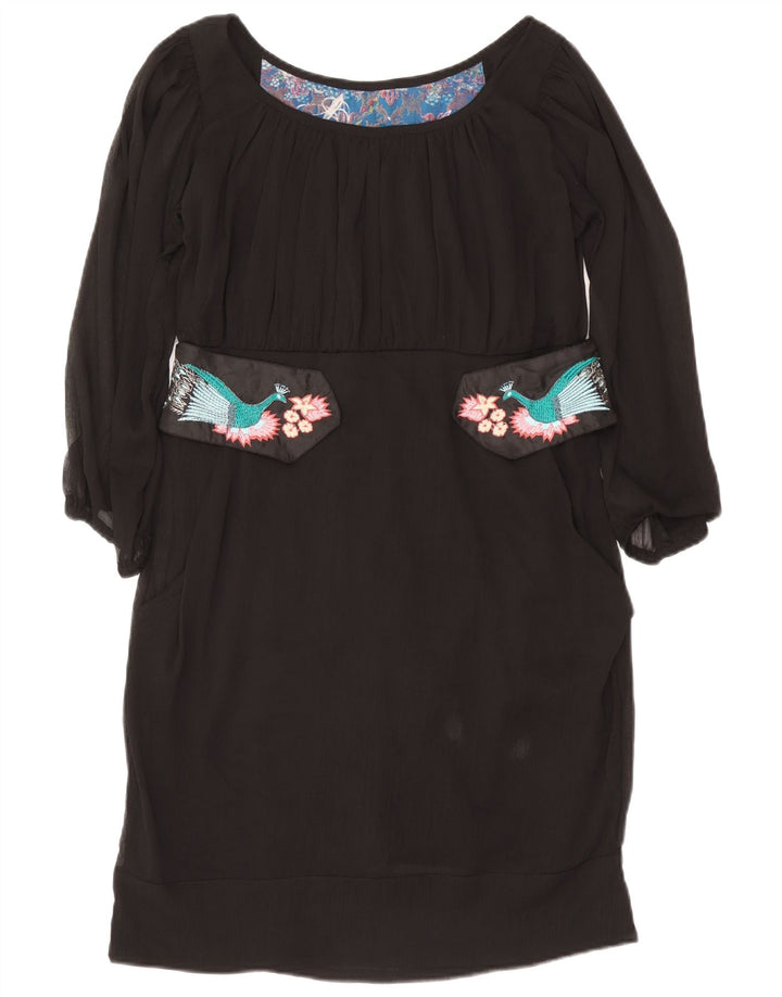 Rochie schimbătoare pentru femei Desigual EU 42, mare, negru, poliester cu imprimeu animal