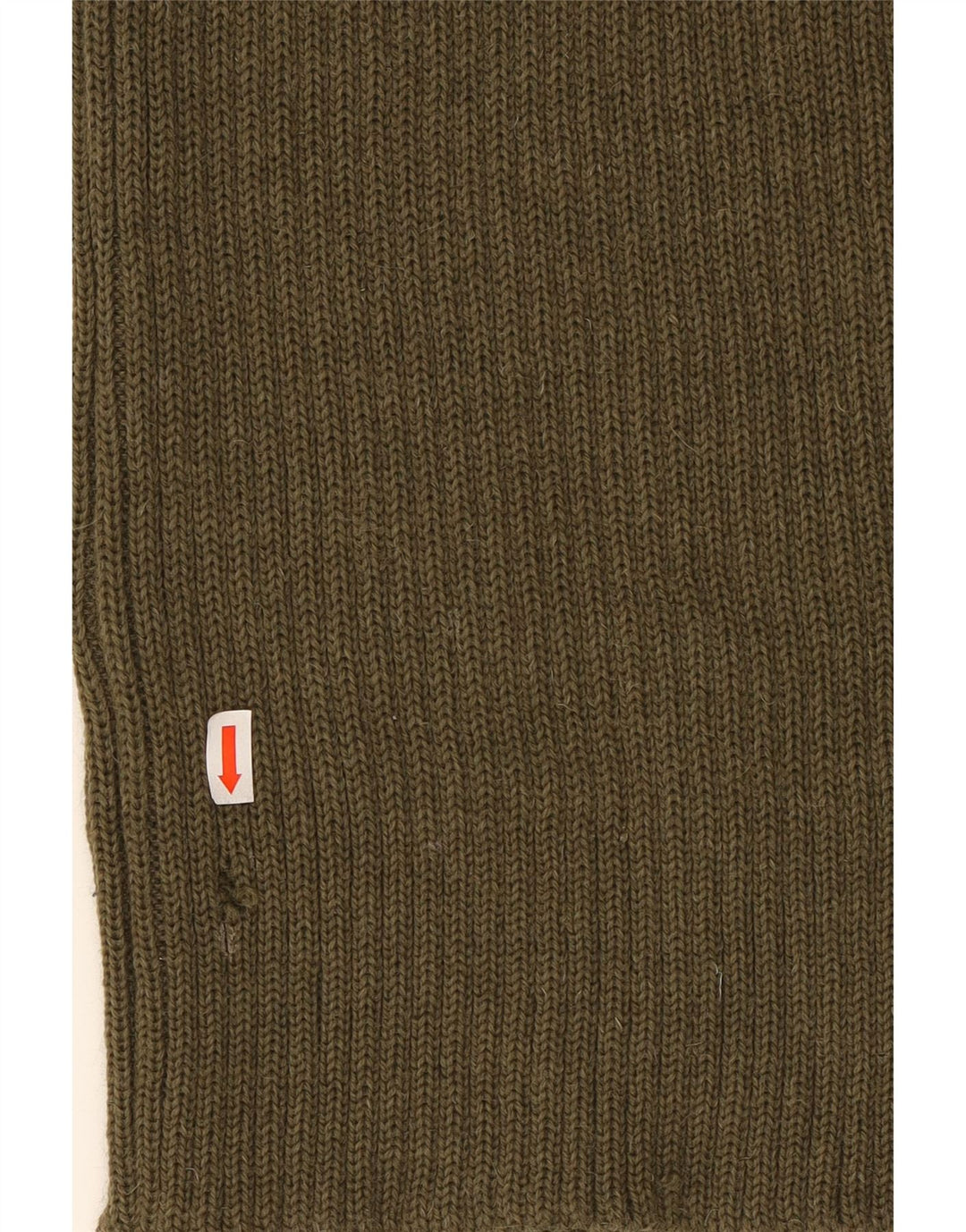 VINTAGE Womens Crew Neck Jumper Sweater UK 14 Medium Khaki Vintage Vintage and Second-Hand Vintage from Messina Hembry 