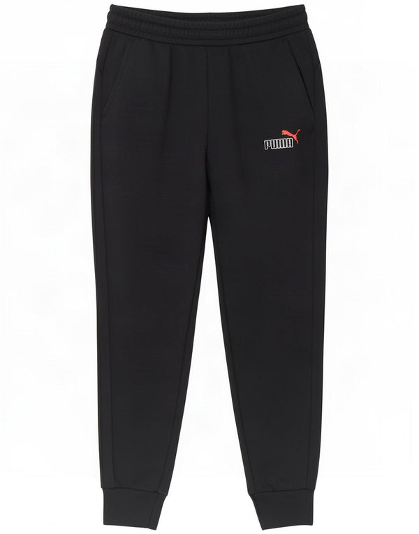 Puma Mens Trening Pantaloni Joggeri Mici Negru Bumbac
