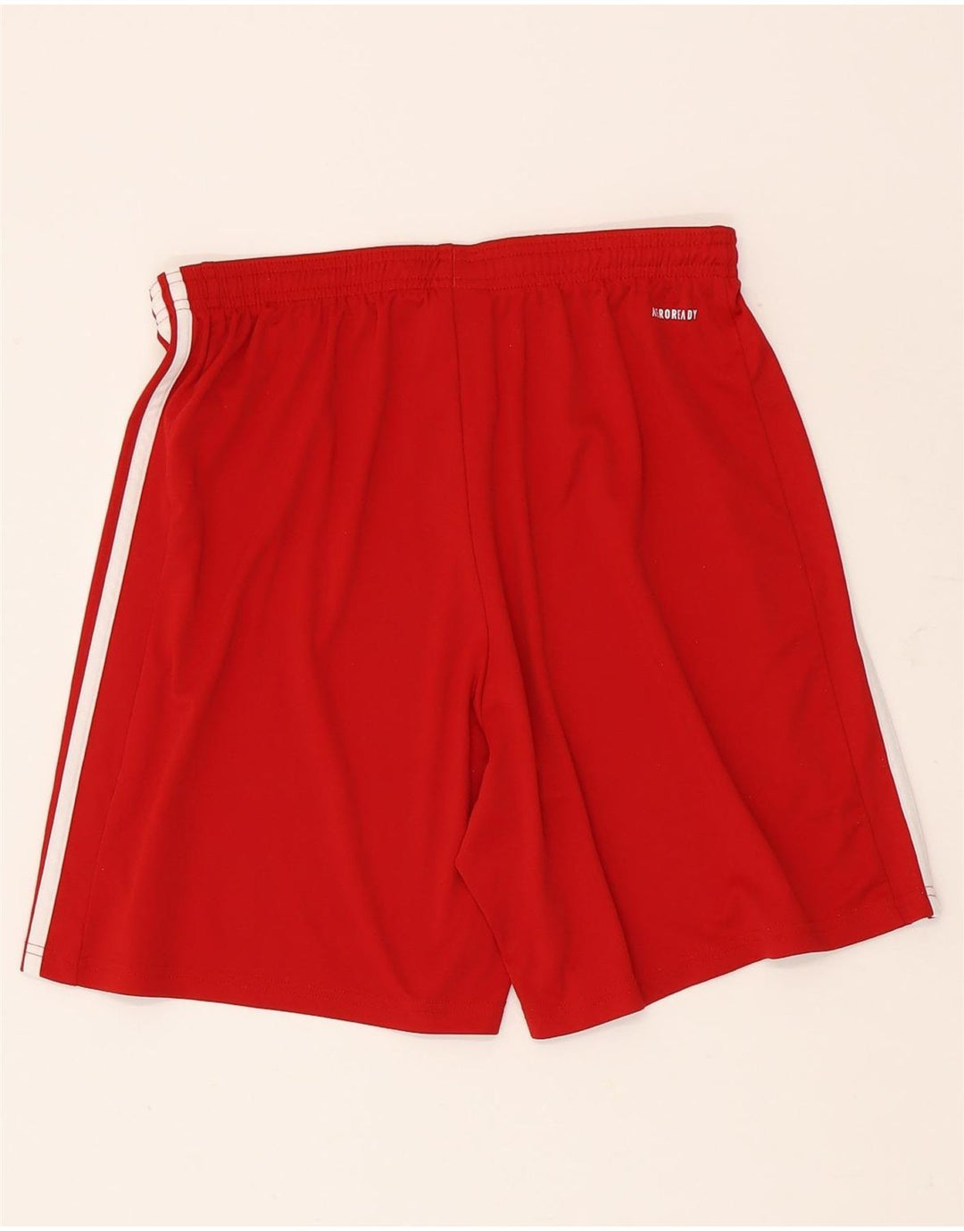 Pantaloni scurți sport Aeroready Adidas pentru bărbați, poliester roșu mare