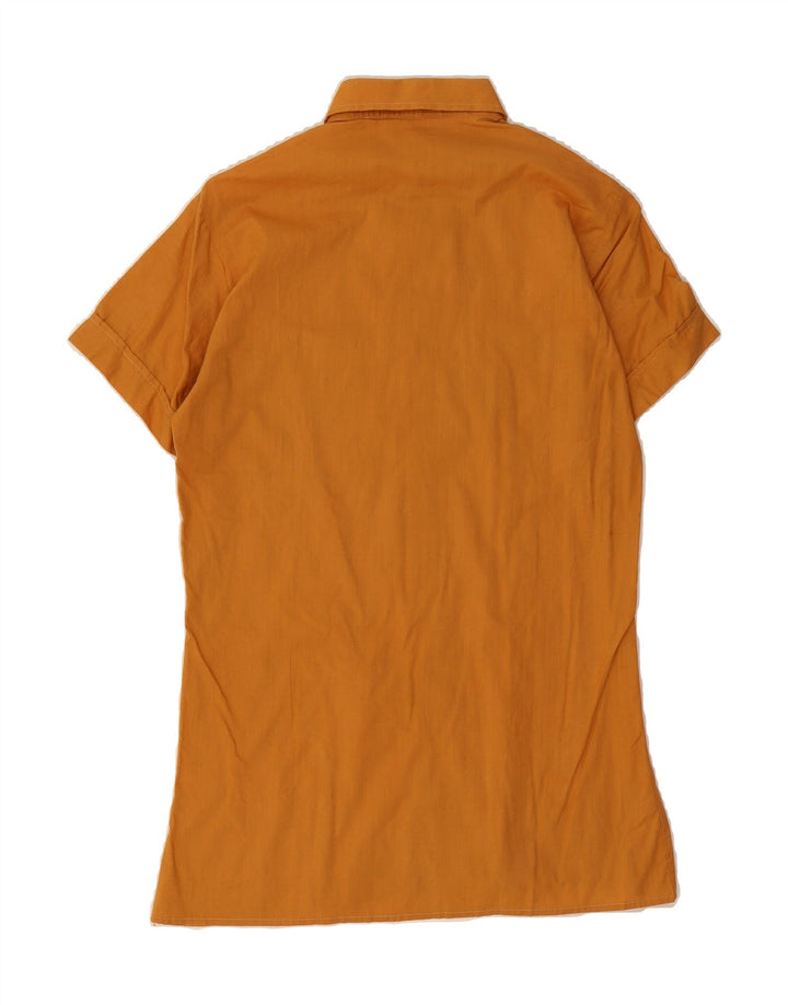 AGATEX Mens Short Sleeve Shirt Small Yellow Cotton Vintage Agatex and Second-Hand Agatex from Messina Hembry 