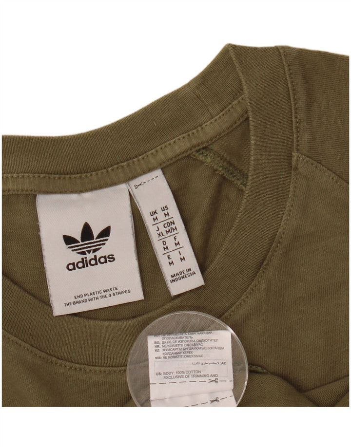 Tricou pentru bărbați ADIDAS Top Mediu Kaki Bumbac Colorblock