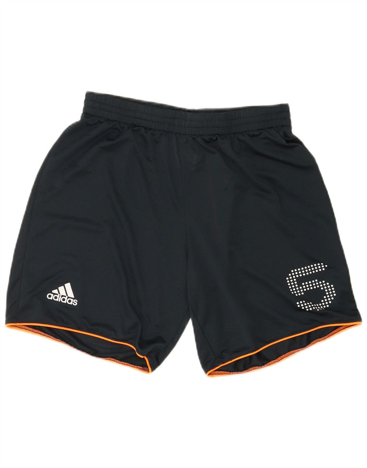 Pantaloni scurți sport grafic Adidas pentru bărbați, poliester medii bleumarin
