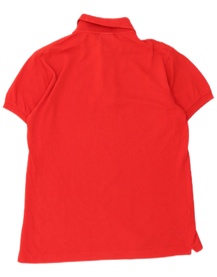 Tricou polo Lacoste pentru bărbați, mărimea 3, bumbac roșu mic