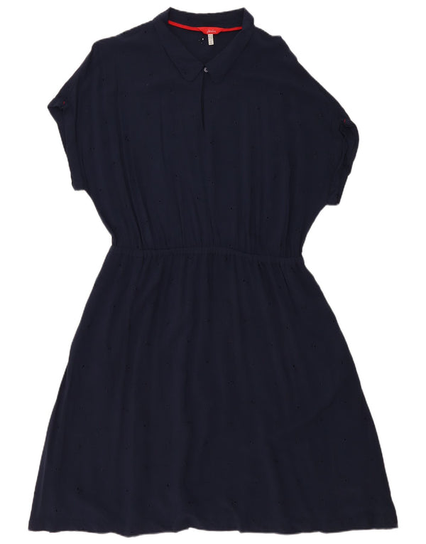 Rochie A-Line pentru femei Joules UK 18 XL Bleumarin Viscoză