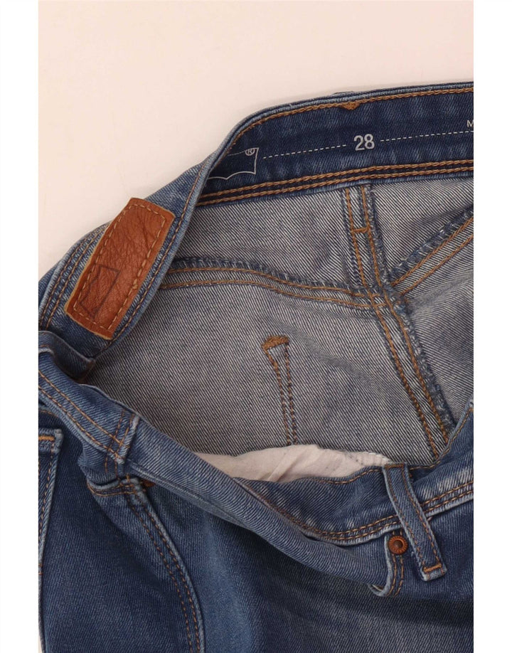 Blugi skinny Levi's pentru femei cu talie medie W28 L30 albastru