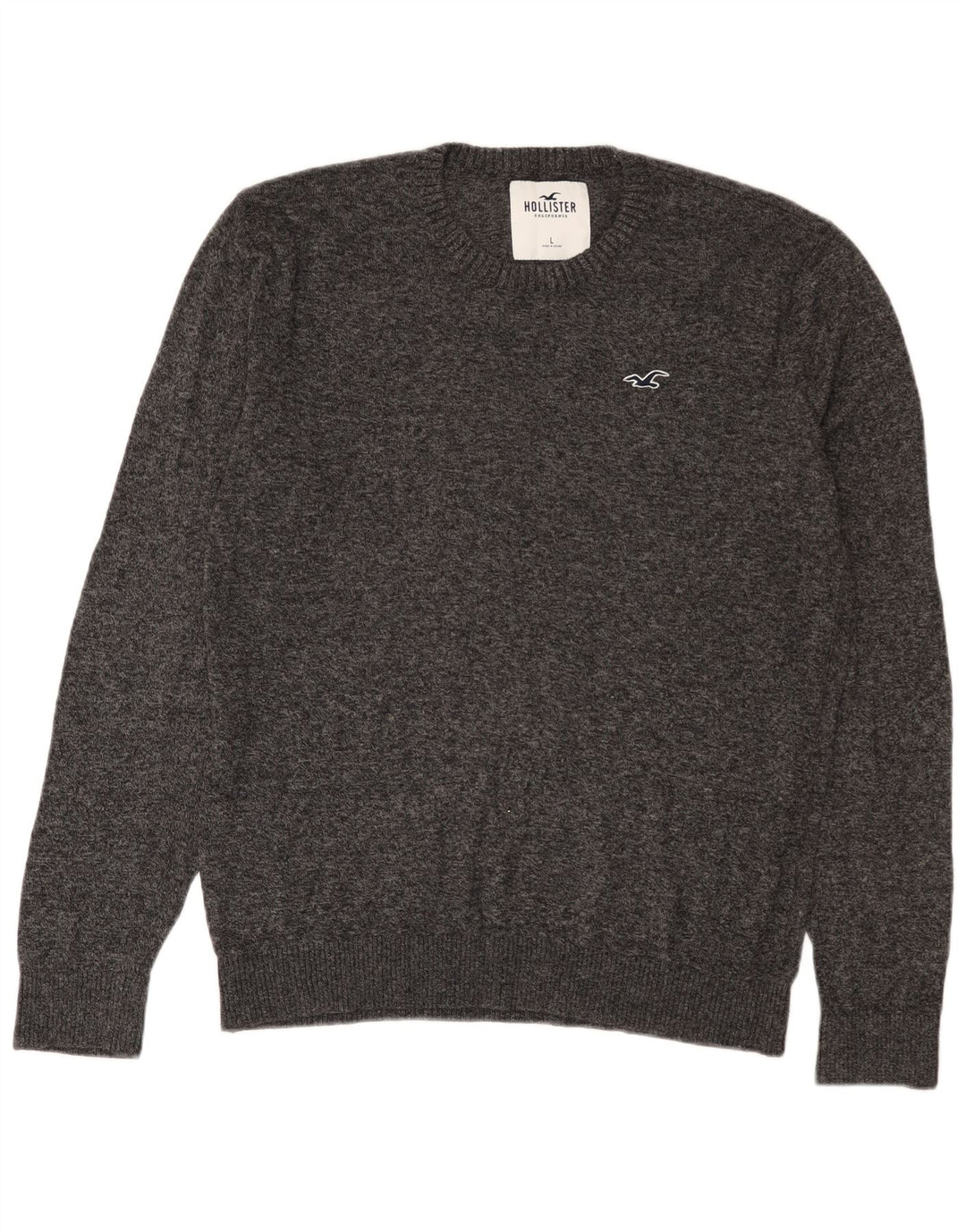 Pulover Hollister Crew Neck Jumper pentru bărbați, mare, gri pete