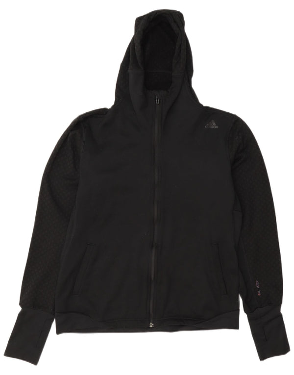 Pulover Adidas Climashell Zip Hoodie pentru femei Marea Britanie 12/14 Medium Negru