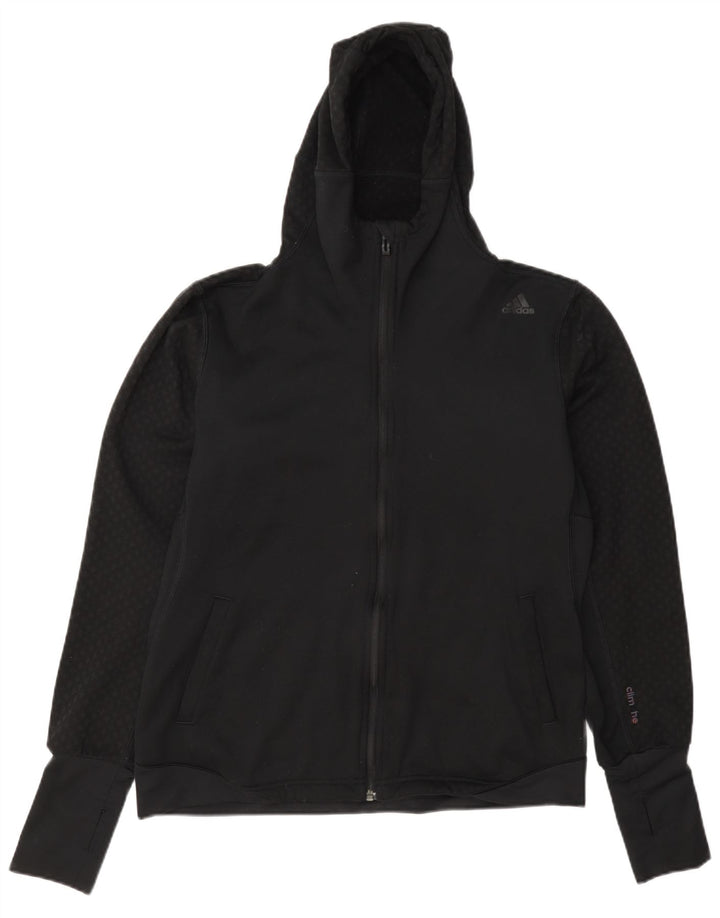 Pulover Adidas Climashell Zip Hoodie pentru femei Marea Britanie 12/14 Medium Negru
