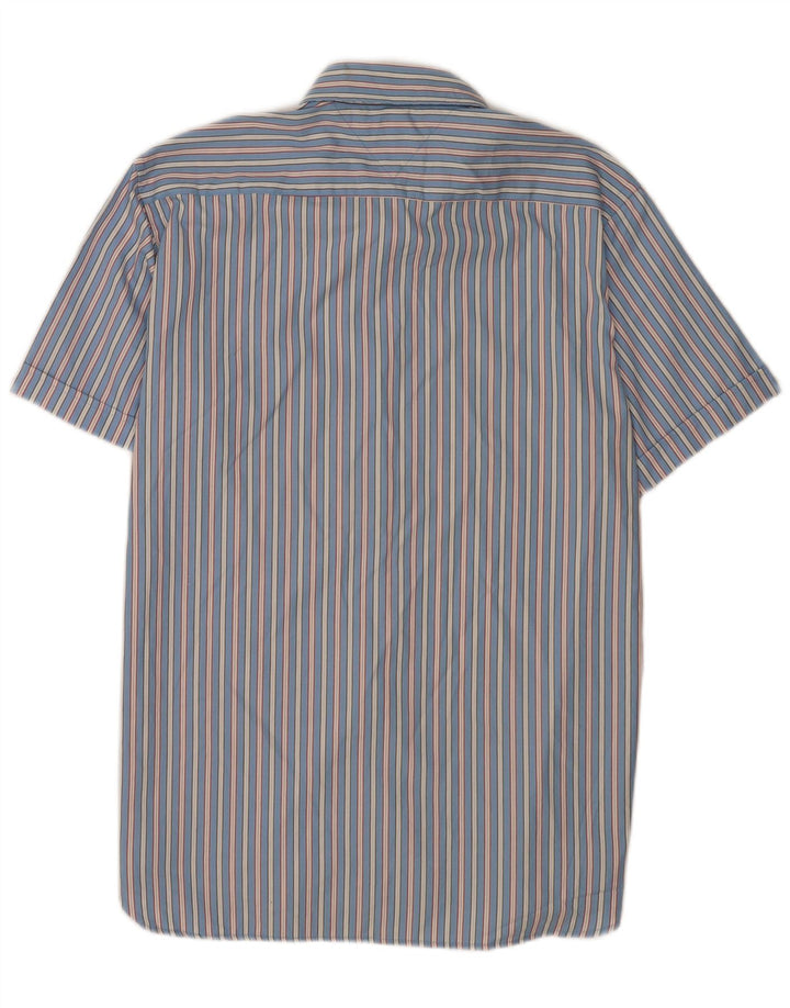 Cămașă cu mânecă scurtă Tommy Hilfiger pentru bărbați, cu dungi mari, albastre